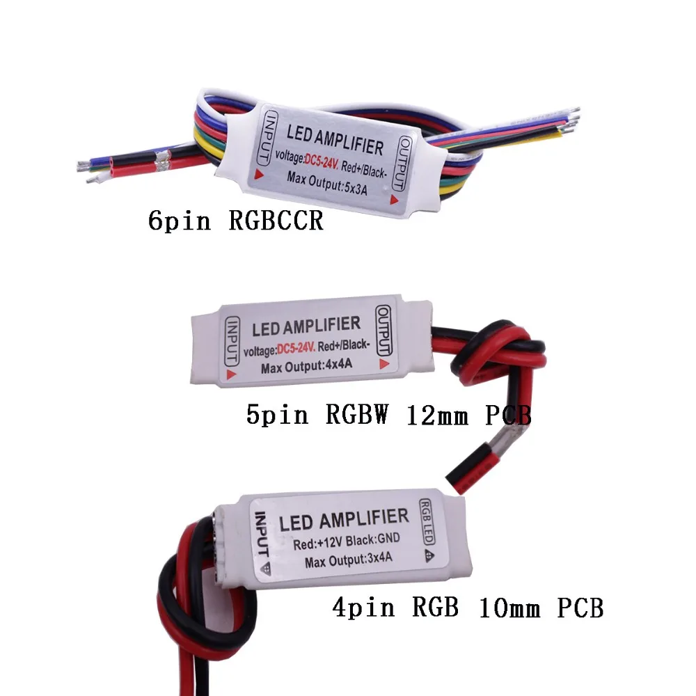 

Led Amplifier Controller DC5 12V 24V Signal Repeater Accessory for RGB RGBW RGBCCT RGBWW 5050 3528 Led Strip Light 4 5 6Pin