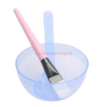

Face Mask Bowl Homemade Makeup Beauty DIY Facial Brush Spoon Stick Tool Set New #H056#