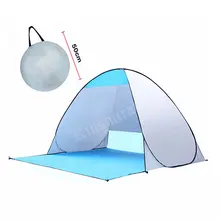 Quick Automic Opening Beach Tent UV-protection Camping Sun Shelter ice fishing Tents Waterproof Polyester Fabric