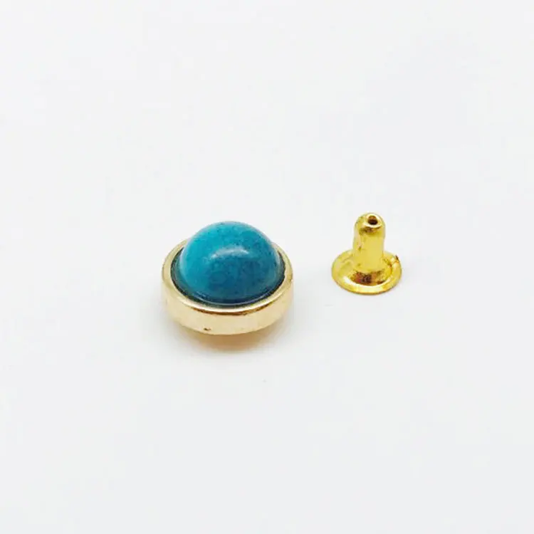 10MM Golden edge 17 30 шт./компл. полукруглые заклепки DIY кожаная сумка обувь ремесла украшения поставки пошив одежды ручной пресс-заклепка цветная кнопка - Цвет: 10MM Golden edge 17
