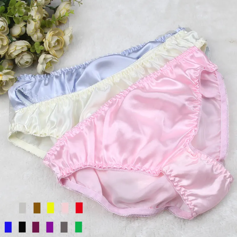 Распродажа! Трусики женские из натурального шелка с низкой посадкой M/L/XL/XXL|silk panties