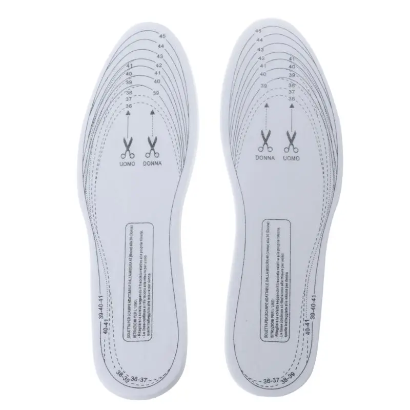 

Sponge White 3 Layers Thicken Breathable Elastic Pad Adjustable Size Insole With Soft Fashion New Unisex Men Women Size