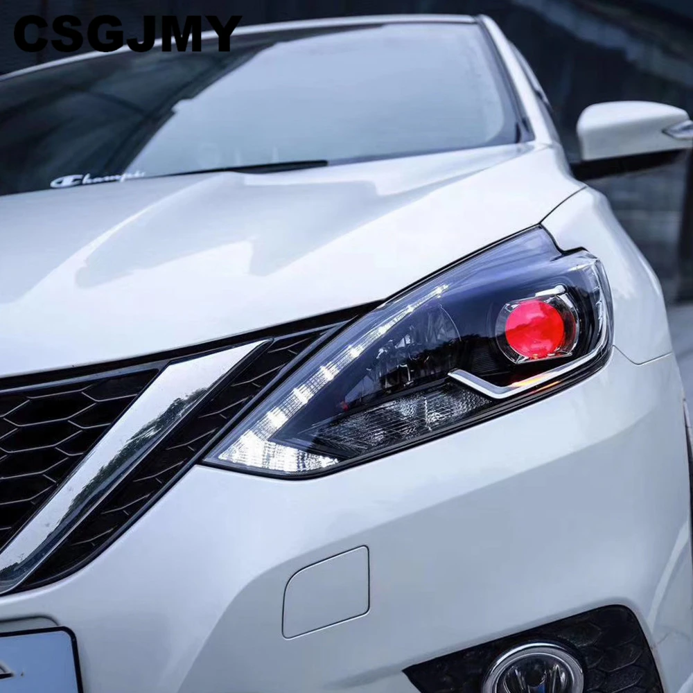 

Car Styling for Nissan Sylphy Headlights 2016 2017 2018 Head Lamp LED Headlight DRL Lens Headlamp H7 D2H HID Xenon bi xenon