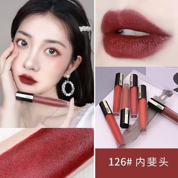 

Novo velvet matte lip gloss Pen shape long lasting waterproof sexy red beans batom nude brown lip tint moisture lipstick BN162