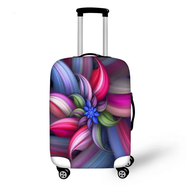 NOISYDESIGNS 3D цветок путешествия Чемодан Защитная крышка для 18-30 дюймов тележка чемодан эластичные Багажник Случае Пылезащитный чехол с