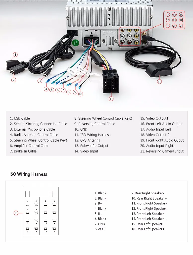 Top 6.95" Streamlined & Sleek Design Double Din Car DVD 2 Din Car Radio Two Din Car Multimedia Player with Sleek Buttons Design 15