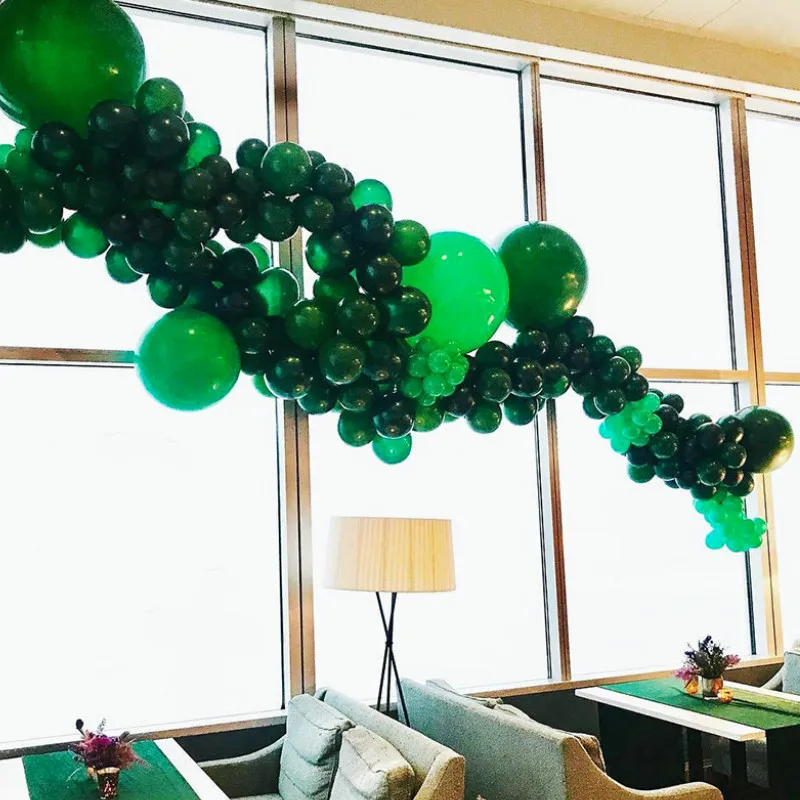 10 шт. 5 дюймов 12 дюймов зеленый цвет толстые латексные воздушные шары рождественские украшения Воздушные шары Зеленый День рождения Арка с воздушными шарами Декор шары