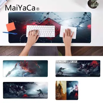 

MaiYaCa Beautiful Anime Rainbow Six Siege Customized laptop Gaming mouse pad Large Lockedge Mouse pad PC Computer mat