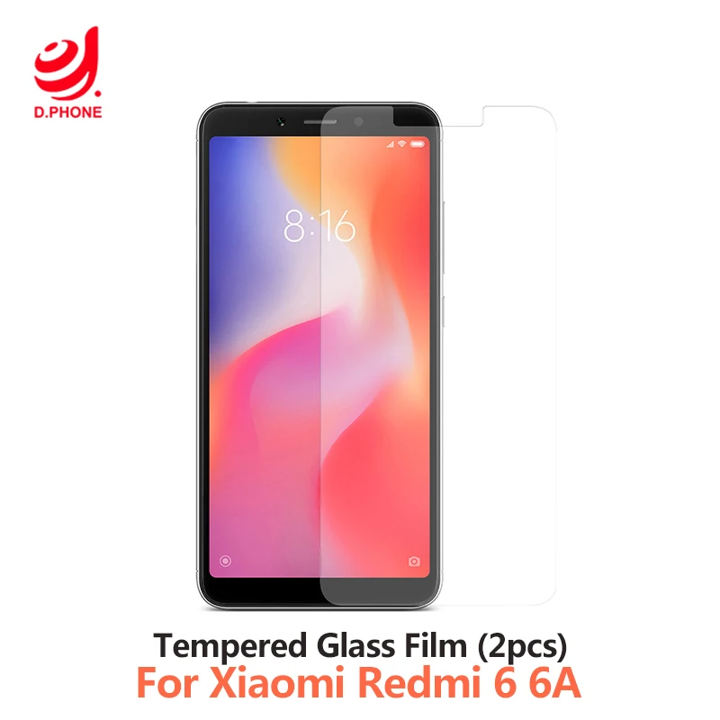 

2pcs Screen Protector Protective Glass For Xiaomi Redmi 6 For Redmi 6A Tempered Glass Film Screen Protector Film