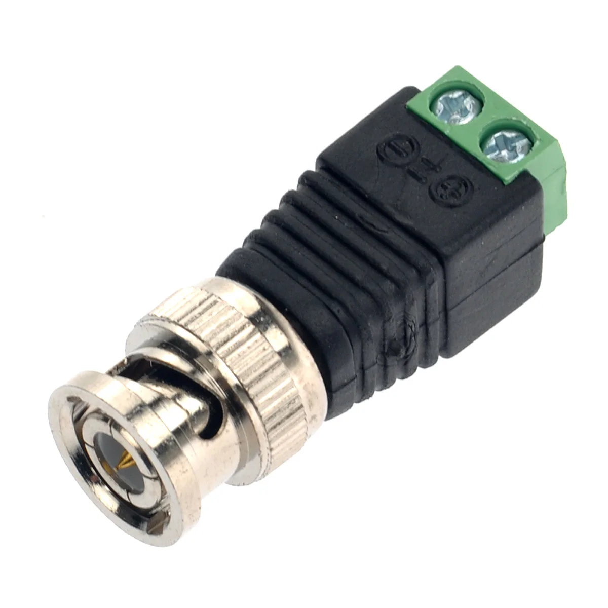 15pcs Screw Terminal Coaxial Coax Cat5 to BNC Male Video Balun Connectors for CCTV Camerain