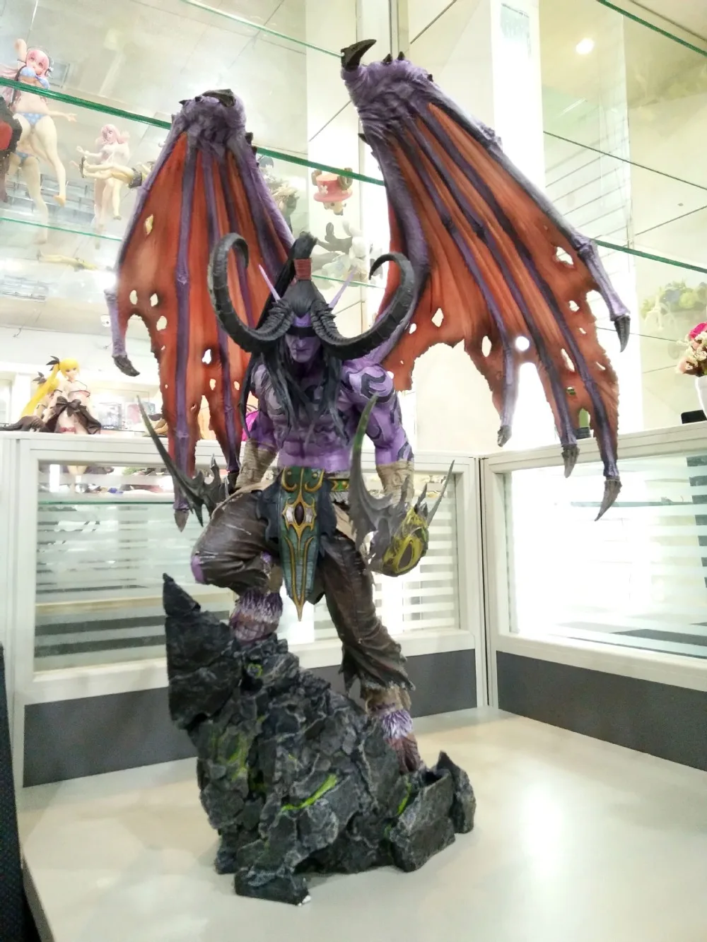 

[New] Limited Large size 60cm WOW Illidan gk resin statue figure collection model Original box best gift