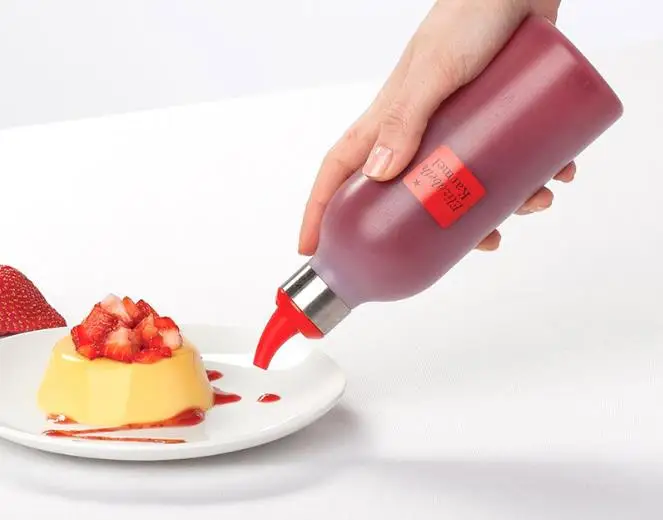 American Jam Squeeze Bottles 450ML Silicone Salad Bottles Cooking