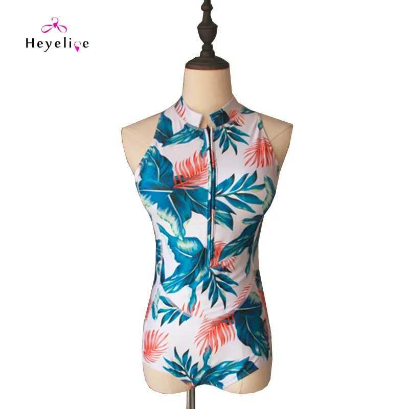 zipper swimwear