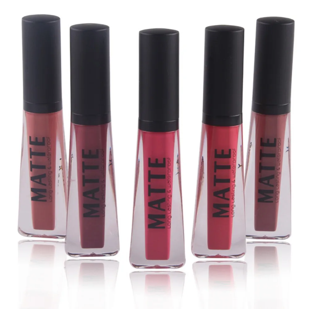 Бренд MISS ROSE Водонепроницаемый стойкий блеск для губ красного розового светло