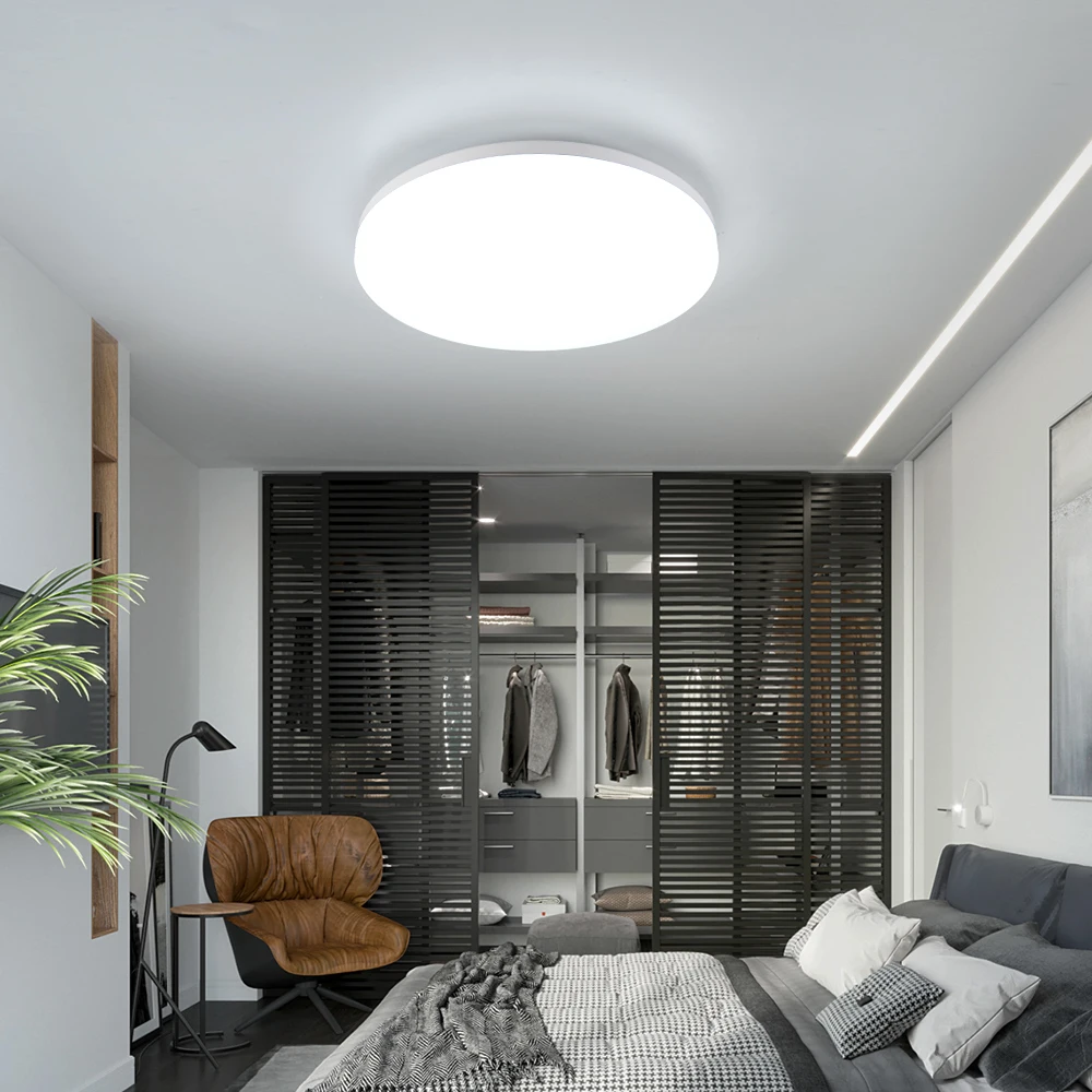 Billige Nordic Moderne Designer Runde Weiß LED Decken Leuchten Lampe für Wohnzimmer Loft Dekor Küche Esszimmer Schlafzimmer