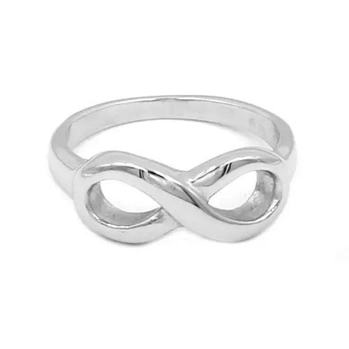 

Endless Love Symbol Ring Stainless Steel Jewelry Silver Infinity Biker Ring Fashion Eternity Women Ring Wedding Gift SWR0700