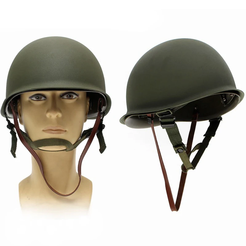 Защитный шлем для защиты труда Repro мужской шлем WW2 армии США M1 из нержавеющей стали армейский зеленый с камуфляжной сеткой FC