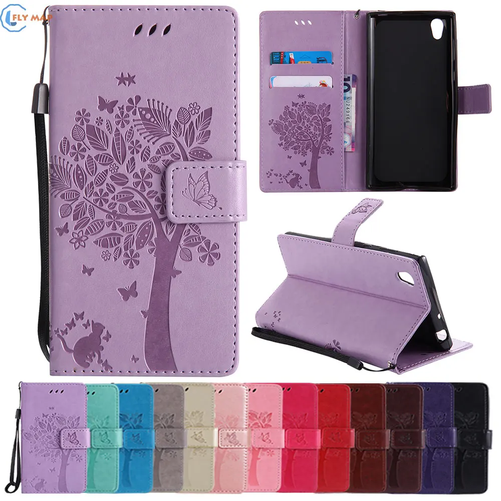 Coque For Sony Xperia L1 G3312 Dual TPU Wallet Shell Flip Phone Leather Case Cover For Sony XperiaL1 L 1 G 3312 G-3312 Capa Box