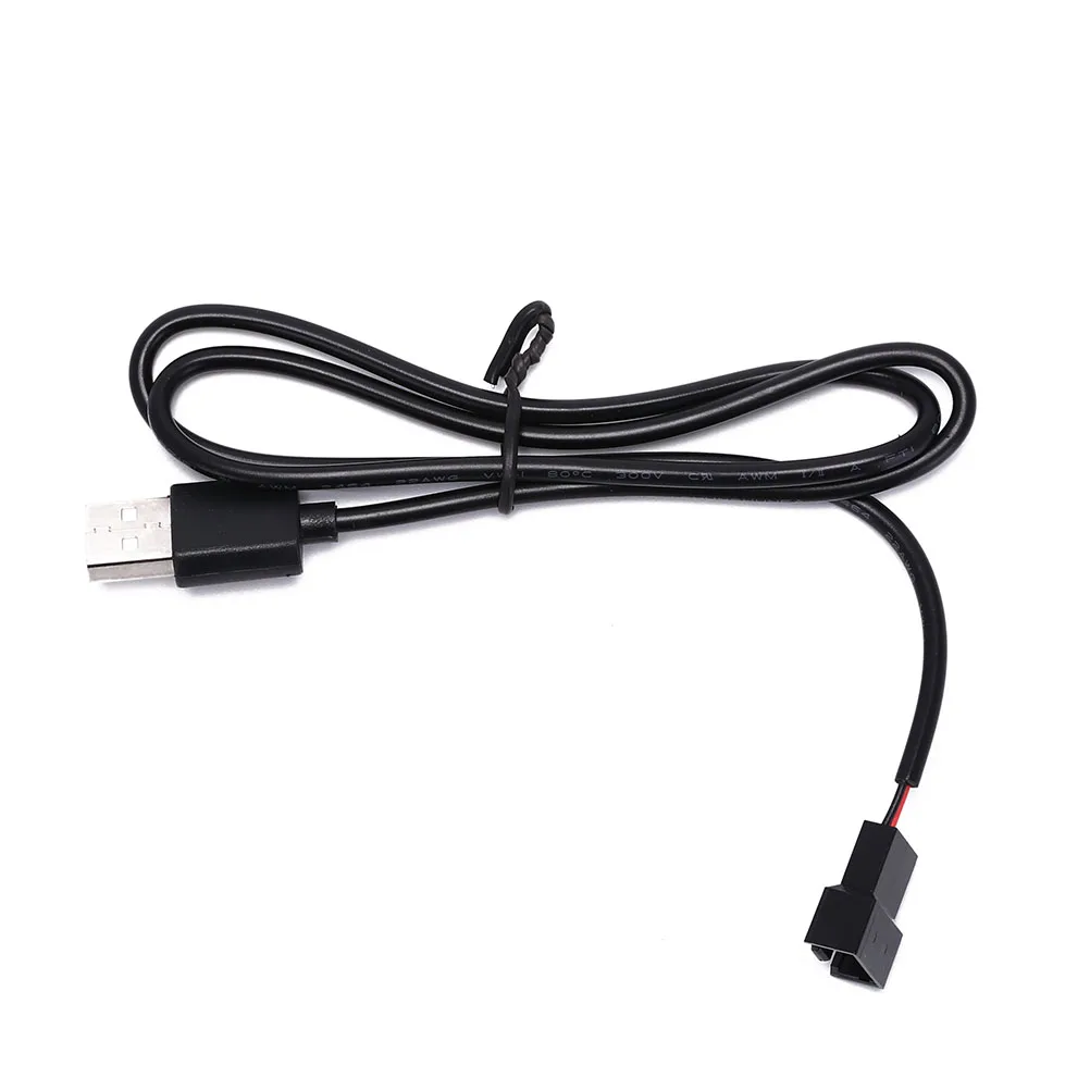 New 5V USB PC Fan Power Cable USB 2.0 Male to 3 / 4 Pin Male Computer