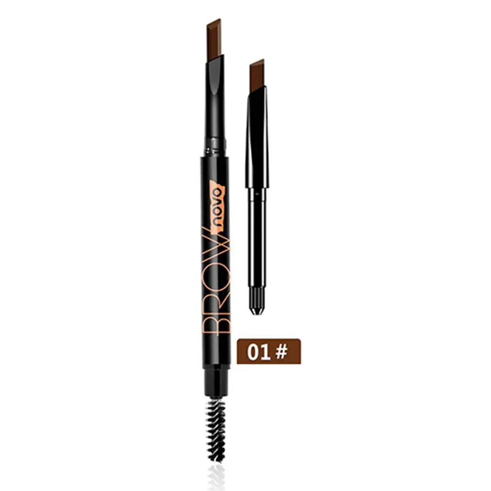 For Novo Double Head Automatic Rotation Waterproof Is Not Smudged Eyebrow Shaping Pencil With Replacement Core Makeup | Красота и