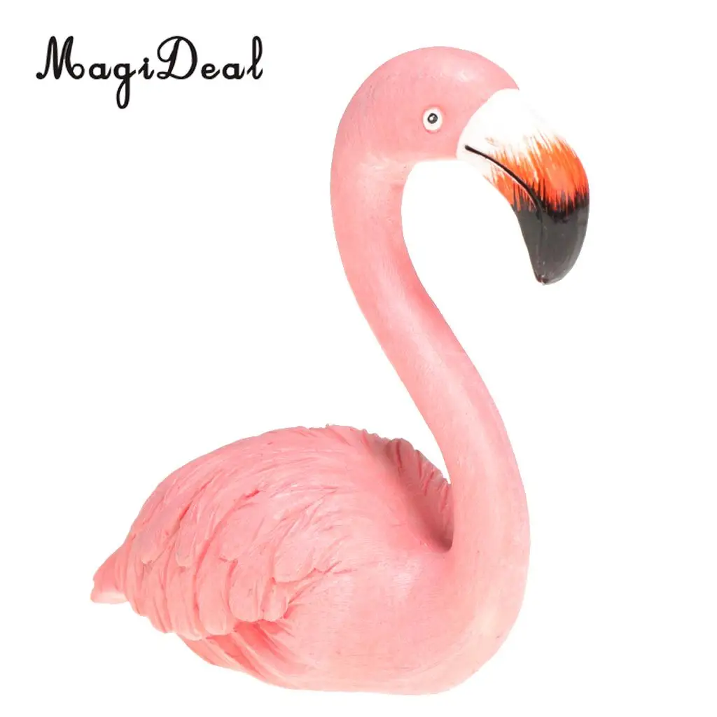 Chic Flamingo Ormament Figurines Sculpture Wedding Decor Home Decoration 8 Styles 8-15cm, Pink