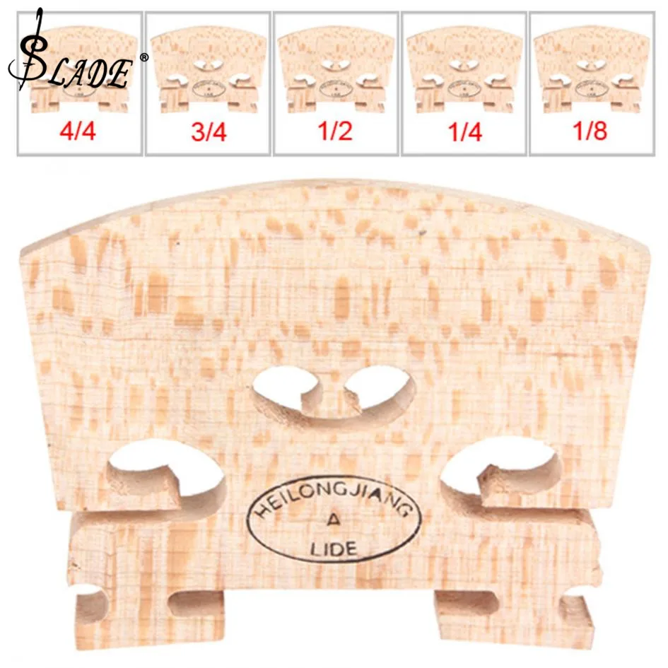 

Acoustic Maple Violin Bridge Regular Type 1/8 & 1/4 & 1/2 & 3/4 & 4/4 Size