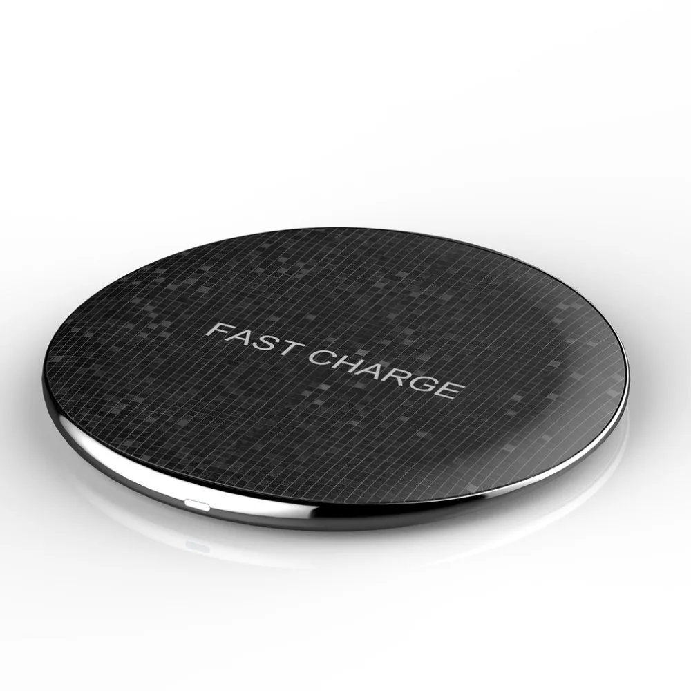 

Qi intelligent fast changer Ultra-thin QX130F 10W 360 degrees Wireless Charger Mobile Fast Wireless Charger with IndicatorLight