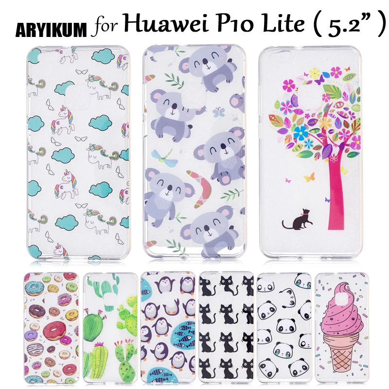 Чехол для телефона ARYIKUM с черным котом Huawei P 10 P10 lite чехол цветком КАКТУСОМ