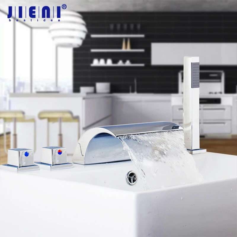 Buy 5 Pcs Waterfall Gutter Bathroom Bathtub Faucet