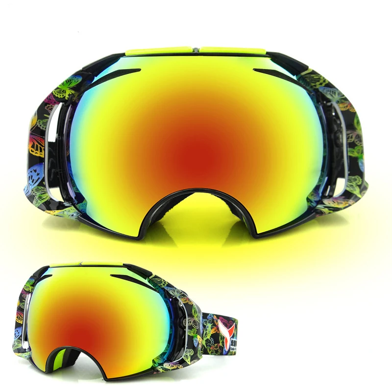 Double layer Wind proof Anti fog Skiing Glasses Snow and Snowboard