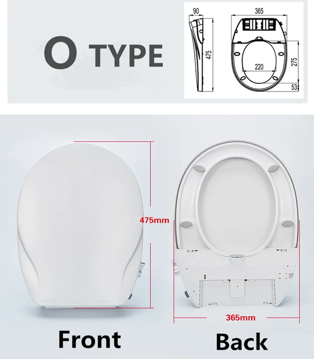 Não-elétrico duplo wc bidé assento capa de