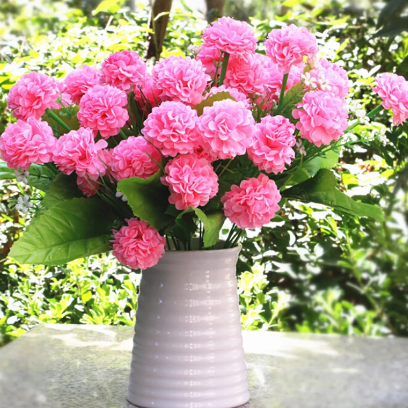 2019 Новые разноцветные красивые ароматные хризантемы пластиковые, провода поддельные цветы для домашнего декора 8 искусственная гортензия