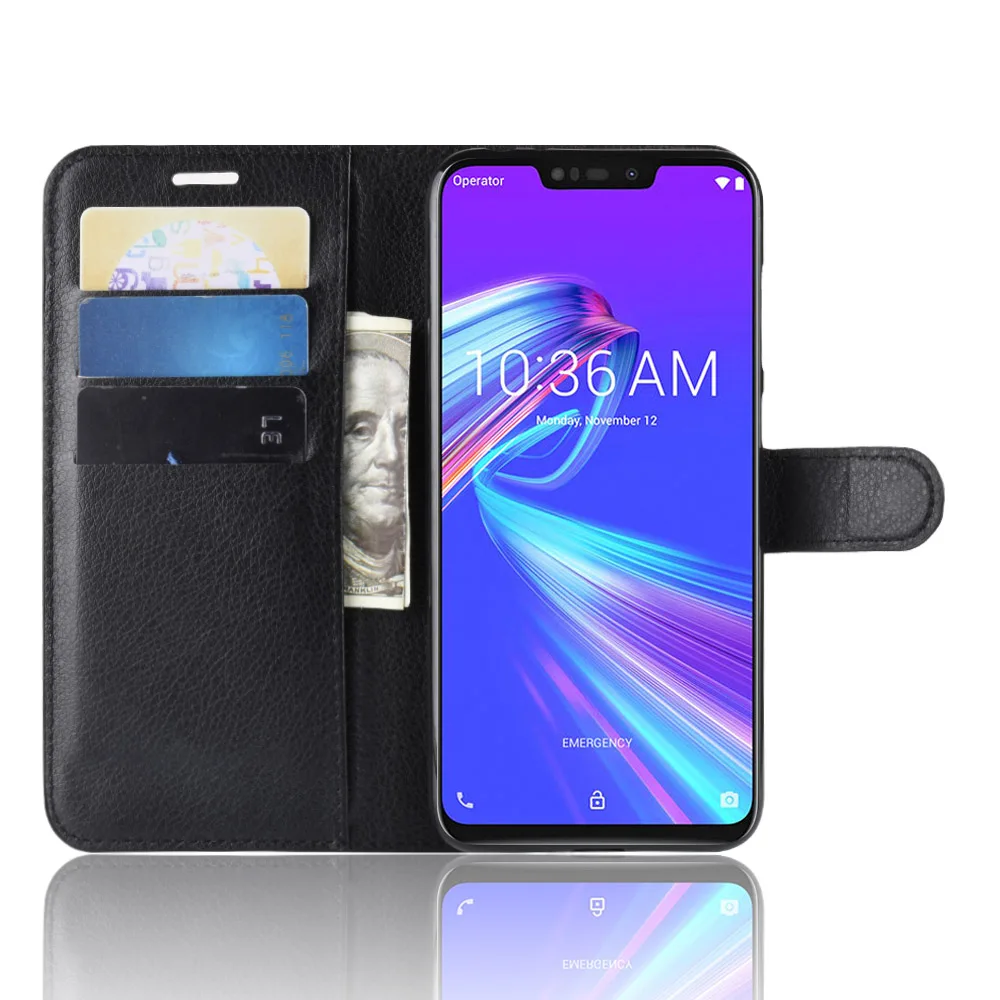 Кошелек на Asus Zenfone Max Pro M2 ZB631KL Чехол Флип Роскошный из искусственной кожи чехол для