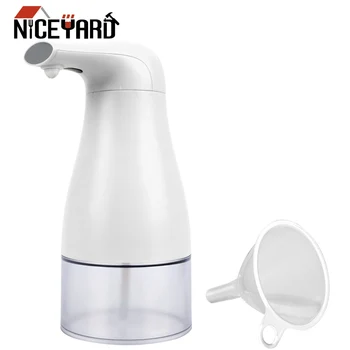 

Blue/ White Automatic Sensor Soap Dispenser 250ml Battery Powered Bathroom Kitchen Soap Bottle Touchless Foaming Soap Dispenser