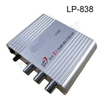 

LP-838 Hi-Fi Car Amplifier for Smart phones computers MP3 MP4 DVD players 20WX3RMS Stereo Subwoofer Audio amplifier
