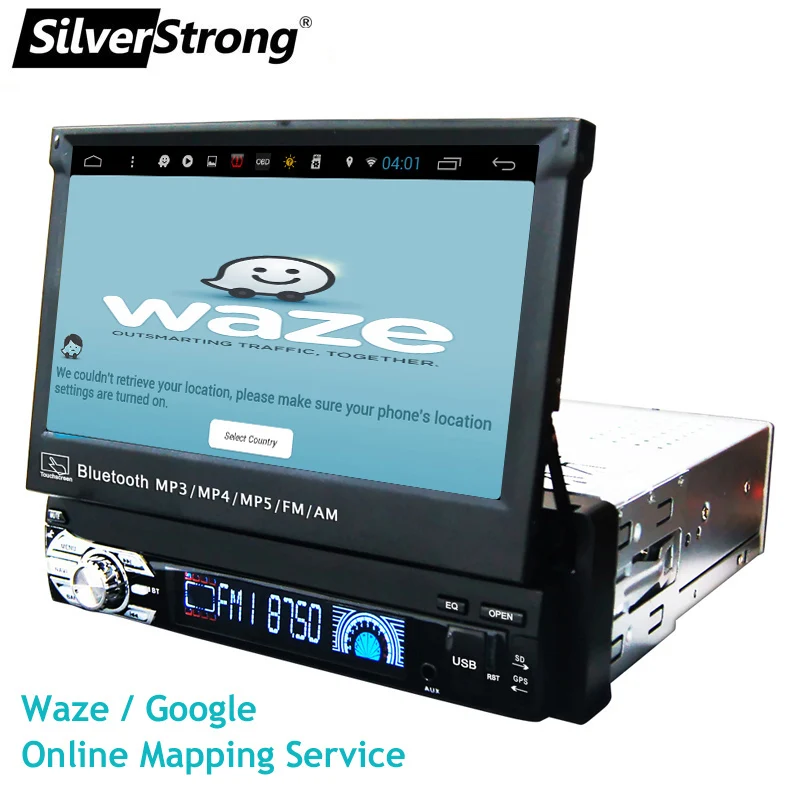 Flash Deal SilverStrong 1Din Android8.1 Universal 7inch Car DVD Auto Radio Android Car Stereo Universal multimedia by Kaier produces 5