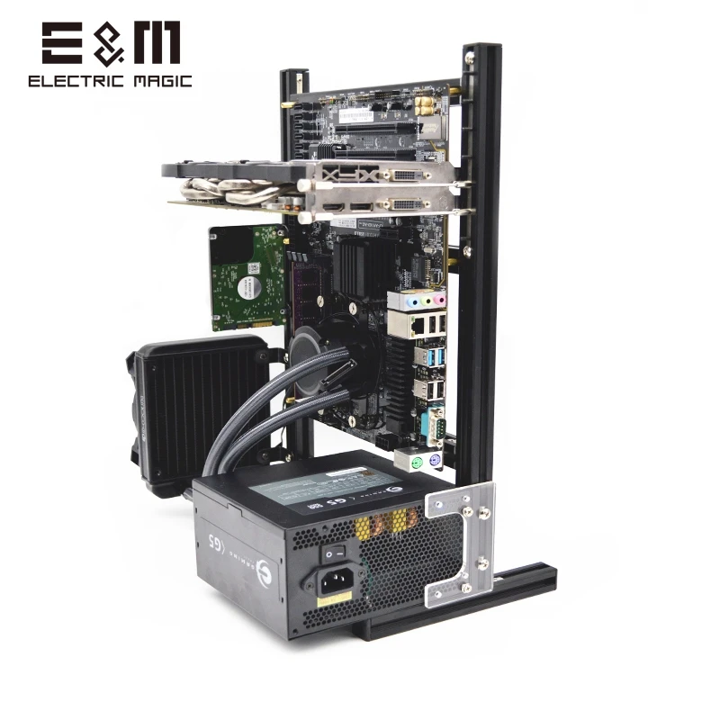 

Mini ITX MATX ATX PC Test Bench Handle Carrying Computer Water Cooling Open Frame Overclock Air Case HTPC Support Graphics Card