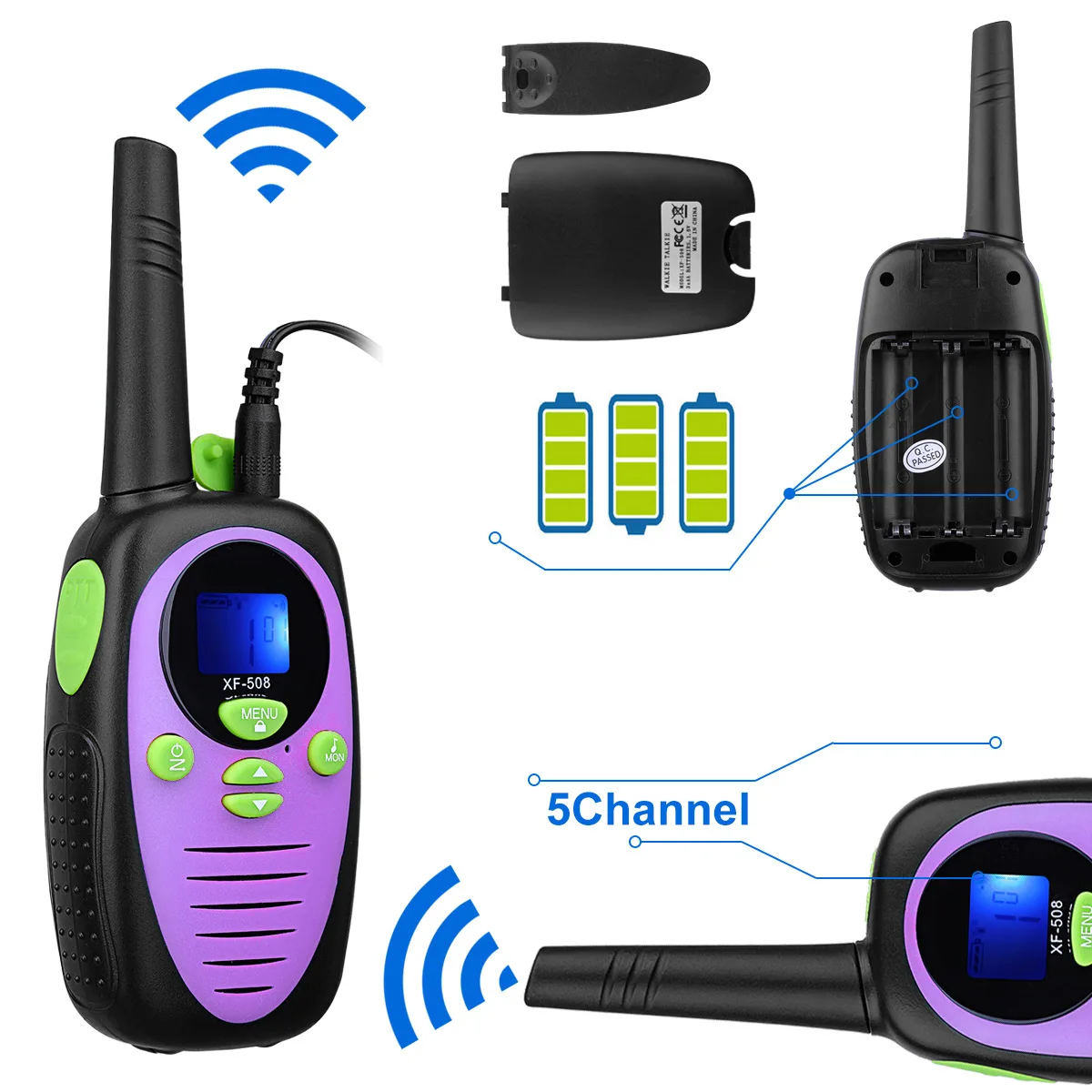 Portátil do Brinquedo das Crianças Conveniente para a Comunicação Juguetes para ni os Walkie-talkie Juguetes para ni os 0.5 w é 4 Walkie-talkie portátil do brinquedo das crianças 0.5