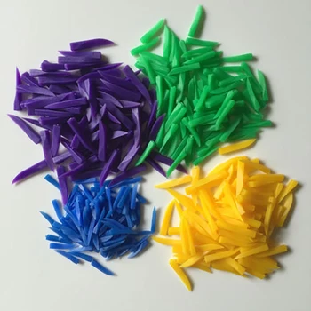 

4 boxes Disposable Dental Wedges Medical Plastic Arc Concave Design Diastema Wedges With End Circular Hole Dentist Care Tool