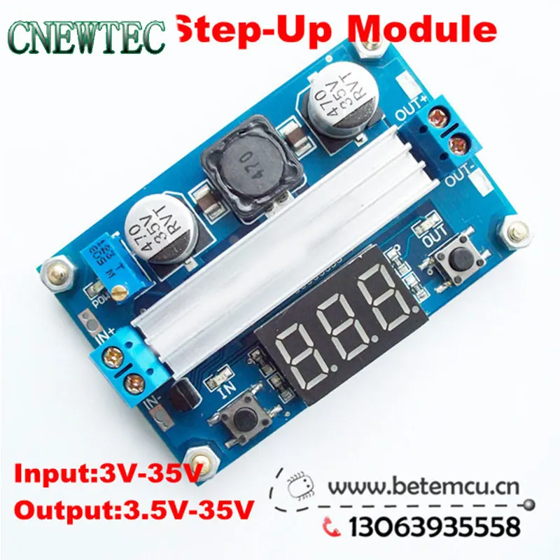 

DC DC-DC 3~35V to 3.5~35V LTC1871 Booster step up Step-up module Converter Regulated Power Supply+VoltMeter