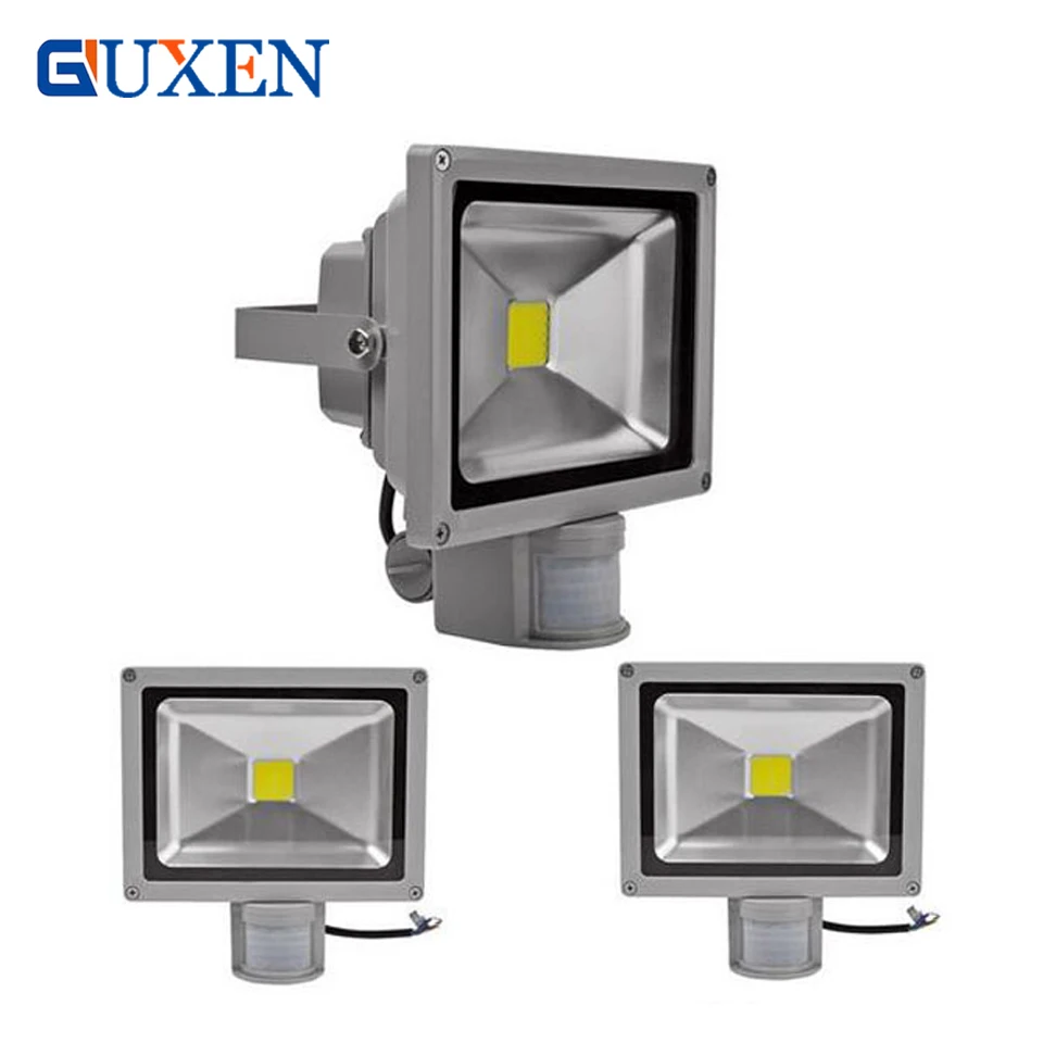 

GUXEN Hot sale IP65 Waterproof 10W 20W 30W Led Floodlight Outdoor lighting projecteur LED Flood light 85-265V external sensor