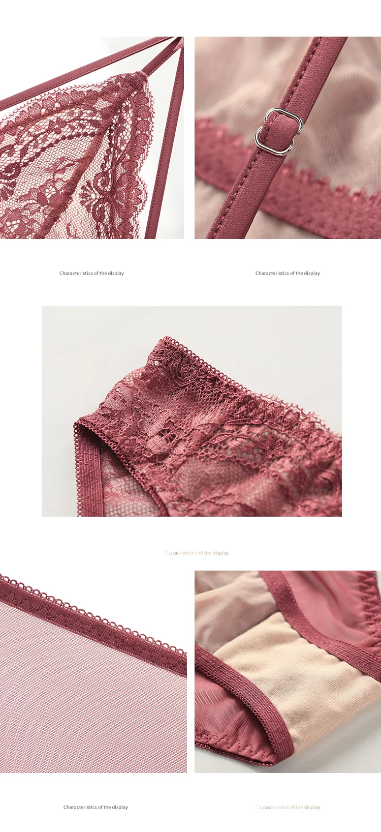 BALALOUM Винтаж цвет для женщин пикантные кружево Bralette ультра тонкий бюстгальтер бюстгальтеры для наборы ухода за кожей провода Женский нижнее