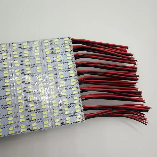 50 см 72 светодиодов DC12V 5730 двухрядные светодиодные жесткие бар; 144 светодиодов/m 12 мм PCB