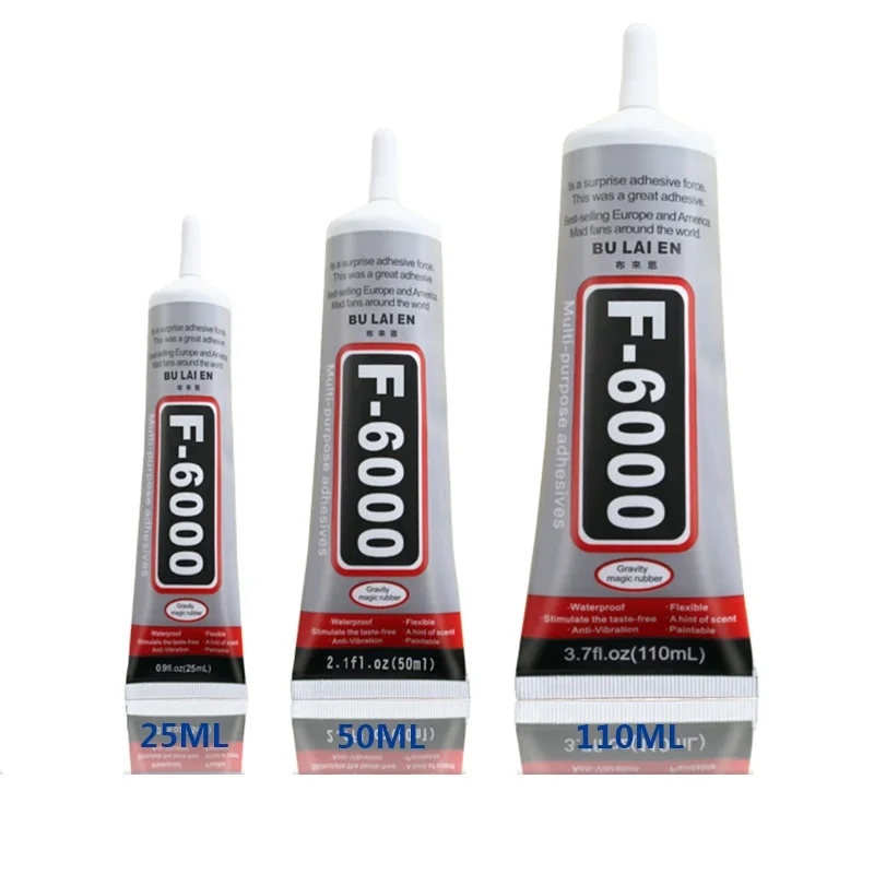 

F6000 110ml Multipurpose Epoxy Resin Adhesive Rhinestone Jewelry DIY Fix Phone Case Screen Glass Super Liquid Glue Nail Gel Pen