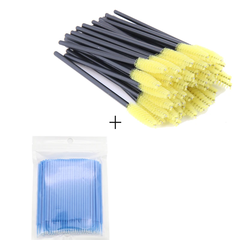 

New Eyelash brushes Makeup brushes Durable Micro Disposable Eyelash Extension Makeup Brushes Tools for eyelash extensions kits