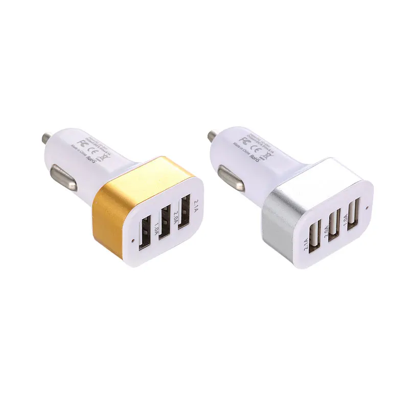Универсальный тройной USB адаптер для автомобильного зарядного устройства гнездо