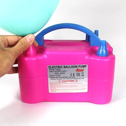 

High Voltage Double Hole AC Inflatable Electric Balloon Pump Air Balloon Pump Electric Balloon Inflator Pump Portable Air Blower