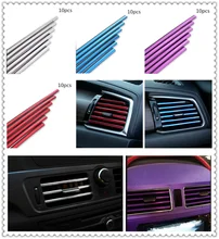 car parts air conditioning outlet decorative strip clip modified personality for Peugeot 206 307 406 407 207 208 308 508