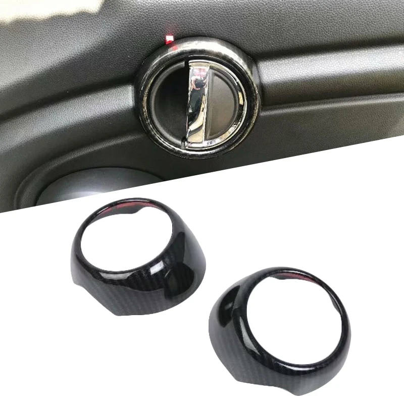 

ABS Carbon Fiber Style Interior Door Handle Cover Trim for BMW For MINI Cooper 3DR F56