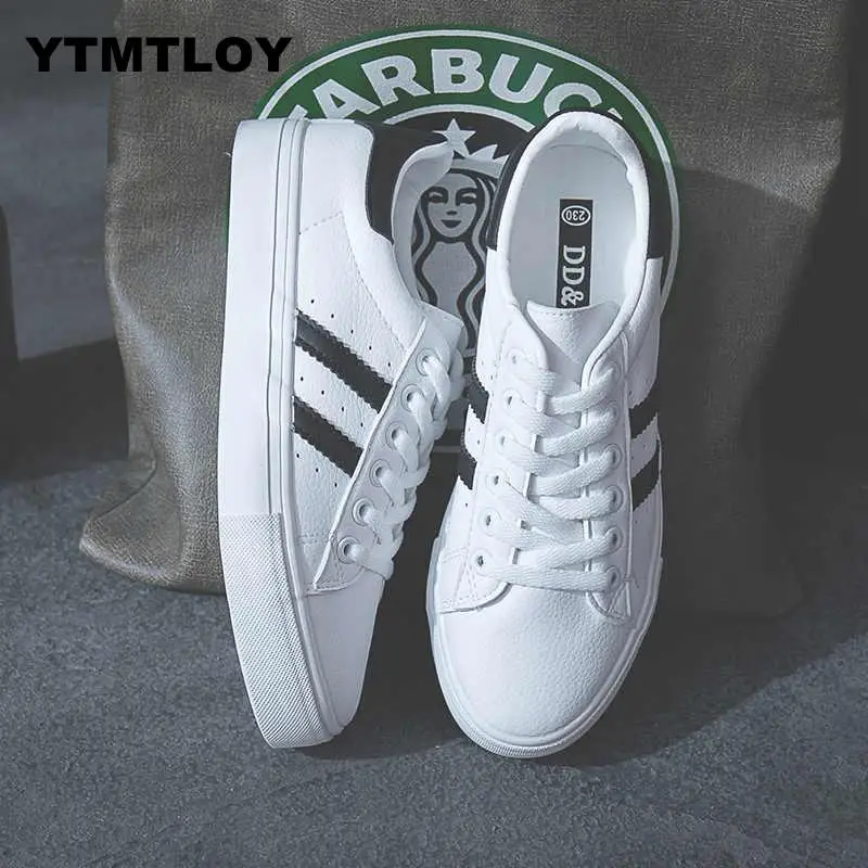 

HOT Women Fashion Breathble Vulcanized Shoes Casual Tenis Feminino Zapatos De Mujer Slimming Cheap White Sneakers Striped X56